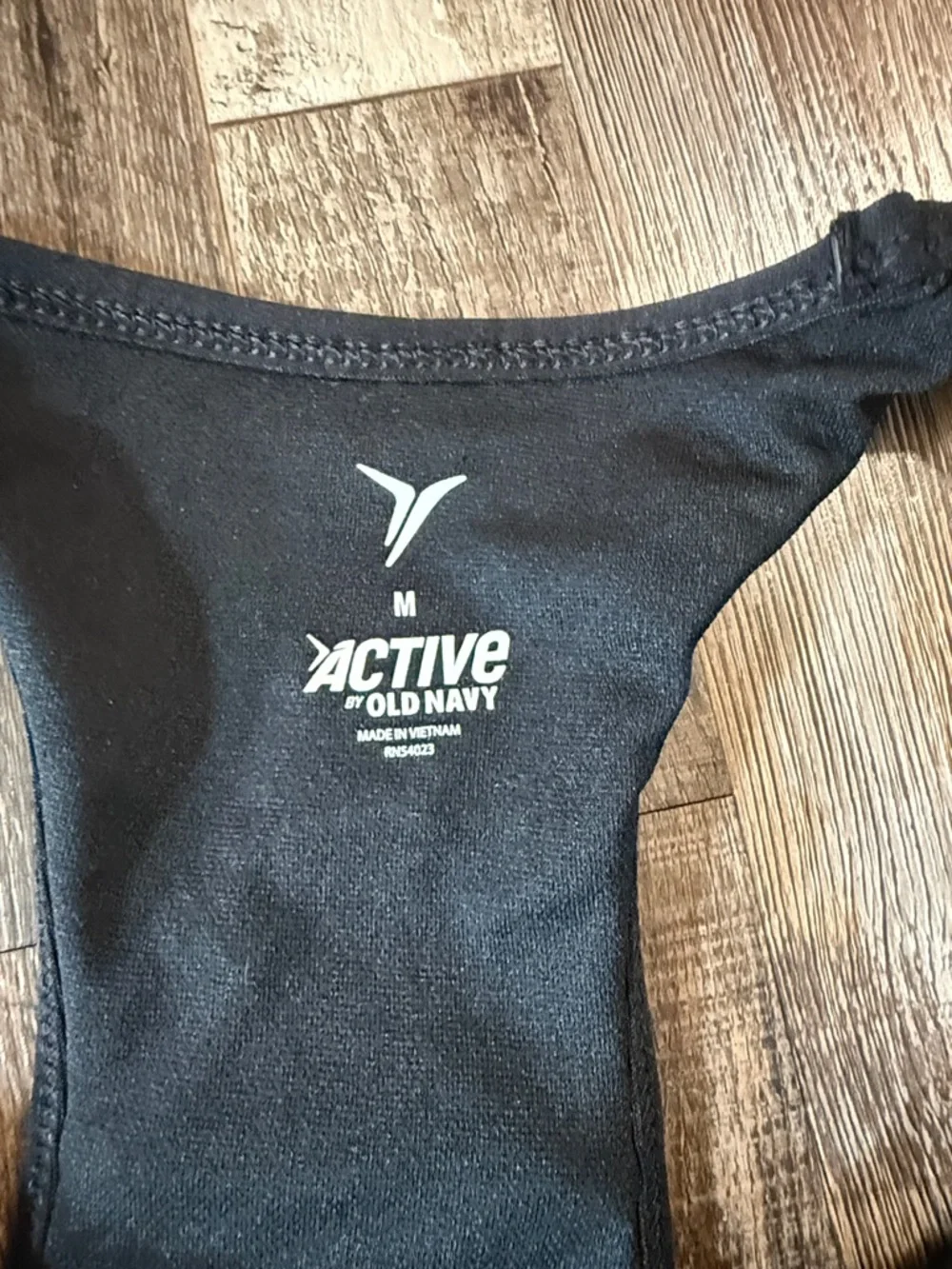 Active Basic Black Racerback Supportive Sports Bra - Picture 2 of 3